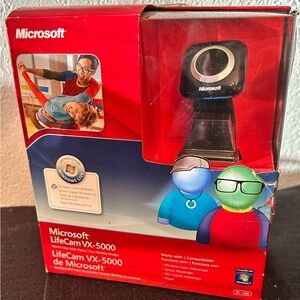 Microsoft LifeCam VX-5000 USB Webcam 1.3 MP w/ Built In Microphone BRAND NEW